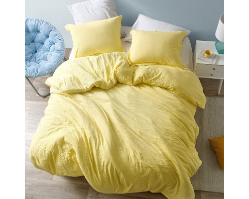 Ткань для постельного белья однотонная бязь желтая 5902