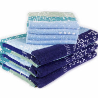 ПОЛОТЕНЦА НАБОР 2 шт МАХРОВОЕ 40x60 СИНЕЕ NH33 2