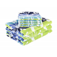 Полотенце жаккардовое 40х60 хлопок зеленое NH34 2