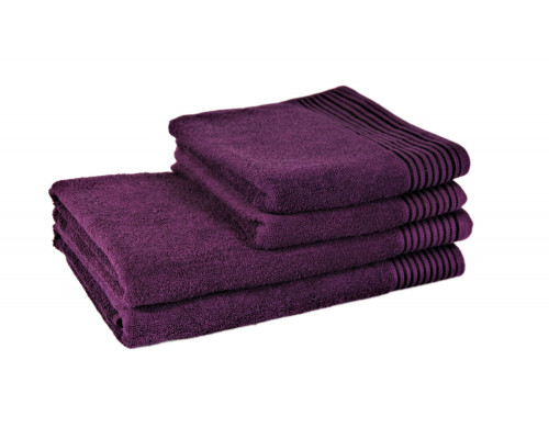 Полотенце для лица и рук махровое 50x90 фиолетовое tl 400